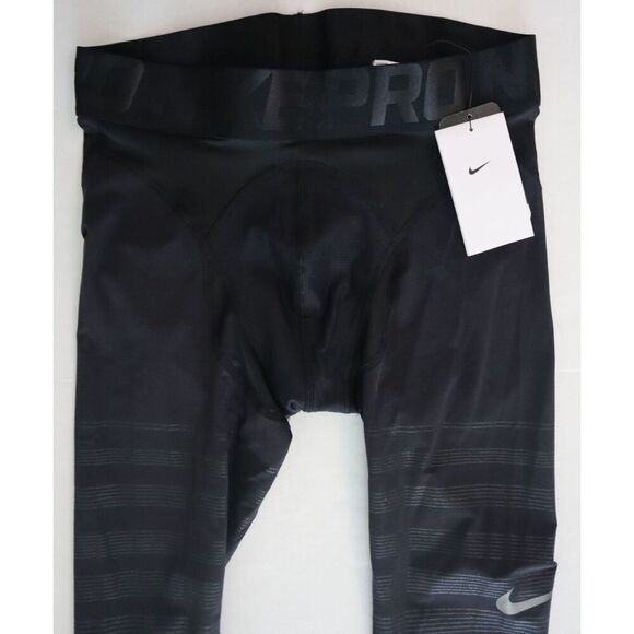 Nike Pro 812988 010 Men's Sz XL-Tall Black Hyperrecovery Compression Tights - Picture 4 of 7